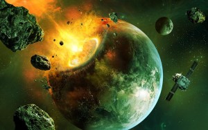 Simulace pádu asteroidu na Zemi